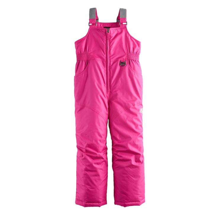 Girls 4-6x Zeroxposur Heavyweight Viola Bib Snowpants, Size: 6-6x, Med Pink