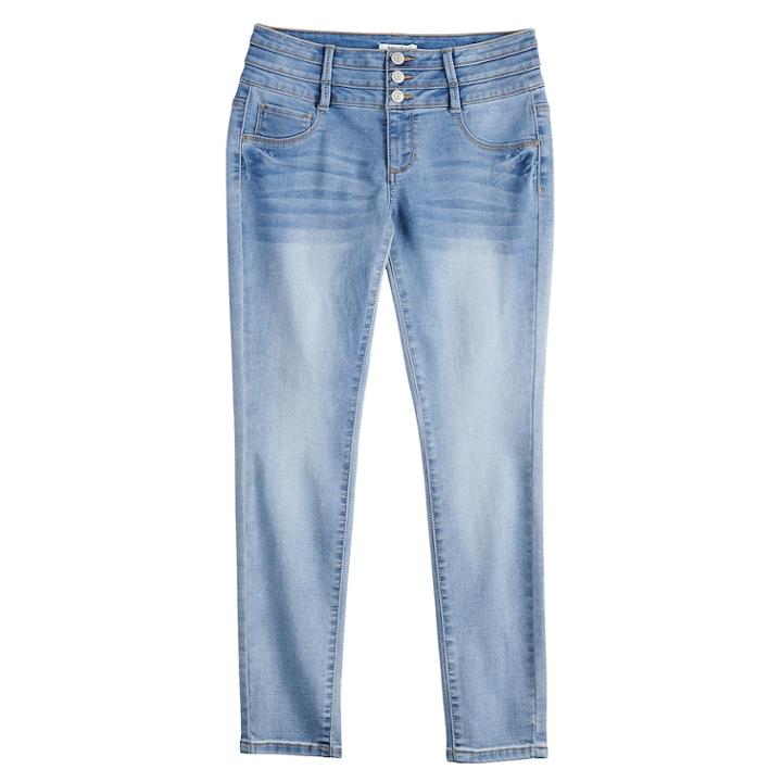 Girls 7-16 & Plus Size Mudd&reg; Jeggings, Size: 14, Med Blue