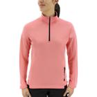 Women's Adidas Outdoor Terrex Half-zip Fleece Jacket, Size: Small, Med Pink