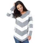 Women's Ab Studio Mitered Crewneck Sweater, Size: Small, Ovrfl Oth