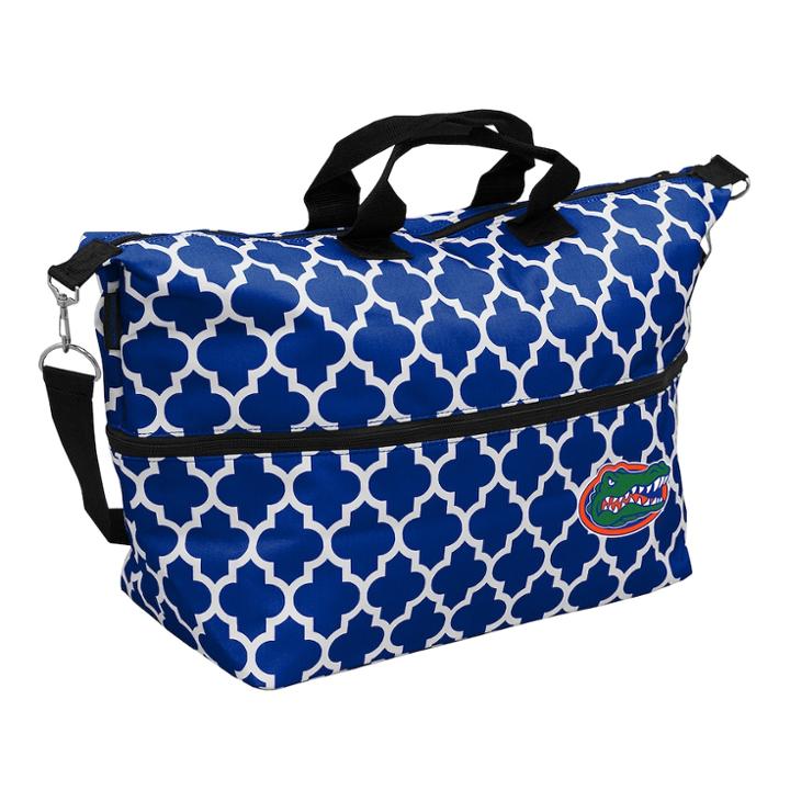 Logo Brand Florida Gators Quatrefoil Expandable Tote, Women's, Blue