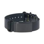 Lynx Leather And Black Ion-plated Stainless Steel Id Bracelet - Men, Size: 10