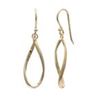 Primrose 14k Gold Over Silver Twist Teardrop Earrings, Women's