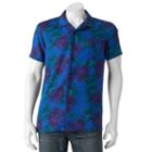 Men's Marc Anthony Slim-fit Tropical Button-down Shirt, Size: Large, Blue