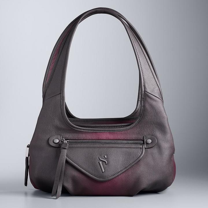 Simply Vera Vera Wang Sidekick Satchel, Women's, Dark Pink