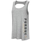 Women's Colosseum Purdue Boilermakers Twisted Back Tank Top, Size: Large, Grey