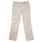 Girls 4-20 & Plus Size French Toast School Uniform Straight Leg Pants, Girl's, Size: 10 Plus, Beig/green (beig/khaki)