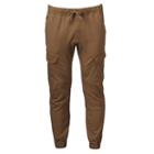 Men's Dusted Stretch Twill Cargo Jogger Pants, Size: Xl, Brown