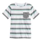 Boys 4-10 Jumping Beans&reg; Striped Pocket Tee, Size: 7, White