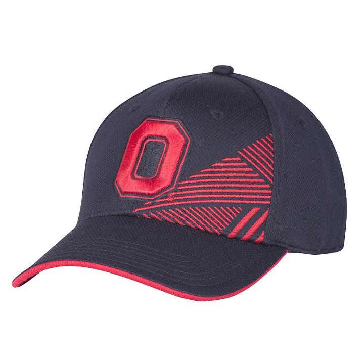 Men's Ohio State Buckeyes Half Shatter Fitted Cap, Size: Medium/large, Black