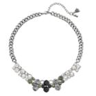 Simply Vera Vera Wang Simulated Crystal Cluster Necklace, Women's, Black