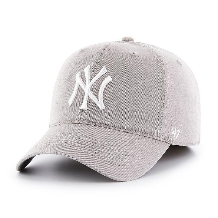 Adult '47 Brand New York Yankees Roper Closer Fitted Cap, Grey