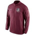 Men's Nike Florida State Seminoles Quarter-zip Hybrid Jacket, Size: Medium, Red