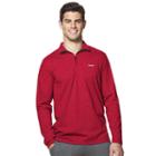 Men's Chaps Classic-fit Quarter-zip Pullover, Size: Medium, Red