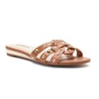 Jennifer Lopez Ginko Women's Strappy Studded Slide Sandals, Size: 6, Med Brown
