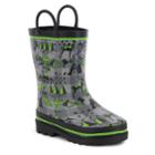 Western Chief Lumberjack Boys' Waterproof Rain Boots, Size: 9 T, Grey (charcoal)