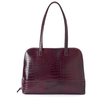 Sorella Margo Exotic Crocodile Dome Tote, Women's, Red