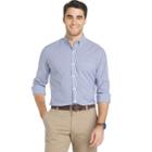 Men's Izod Advantage Regular-fit Striped Sportflex Stretch Button-down Shirt, Size: Large, Blue Other