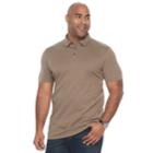 Big & Tall Apt. 9&reg; Regular-fit Soft Touch Stretch Interlock Polo, Men's, Size: L Tall, Med Brown