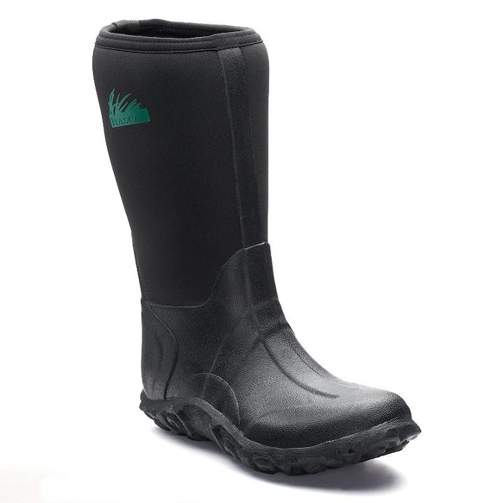 Itasca Bayou Boys' Tall Rain Boots, Kids Unisex, Size: 4, Black