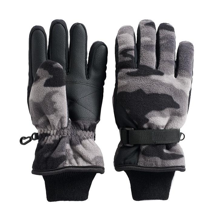 Boys Tek Gear&reg; Microfleece Gloves, Size: 4-7, Multicolor