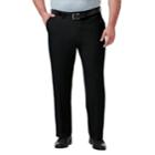 Big & Tall Haggar Premium Comfort Classic-fit Stretch No-iron Flat-front Dress Pants, Men's, Size: 48x30, Black