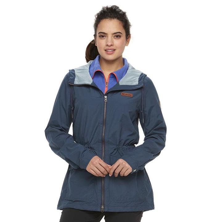 Women's Columbia Cultus Lake Hooded Anorak Jacket, Size: Large, Purple Oth