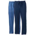 Big & Tall Hanes 2-pack Ultimate X-temp Plaid Lounge Pants, Men's, Size: 4xl, Blue