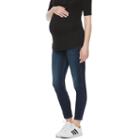 Maternity A:glow Inset Panel Ankle Jeggings, Women's, Size: 10-mat, Med Blue