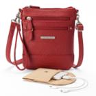 Stone & Co. Nancy Leather 3-bagger Phone Charging Convertible Crossbody Bag, Women's, Red