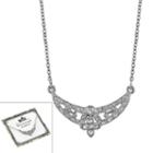 Downton Abbey Openwork Crescent Necklace, Women's, Size: 16, White