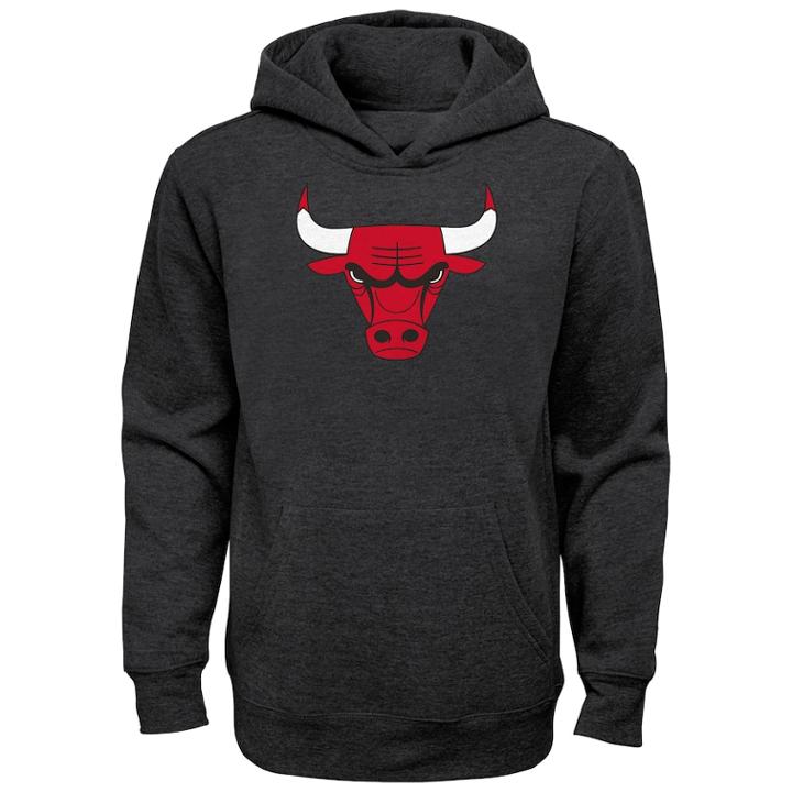 Boys 8-20 Chicago Bulls Promo Hoodie, Size: M 10-12, Grey (charcoal)