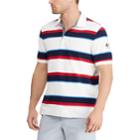 Men's Chaps Classic-fit Striped Americana Polo, Size: Large, White
