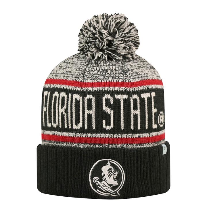 Adult Top Of The World Florida State Seminoles Heezy Skate Hat, Men's, Black