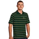 Men's Antigua Baylor Bears Deluxe Striped Desert Dry Xtra-lite Performance Polo, Size: Large, Dark Green