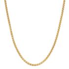 Lynx Men's Gold Tone Stainless Steel Wheat Chain Necklace, Size: 30
