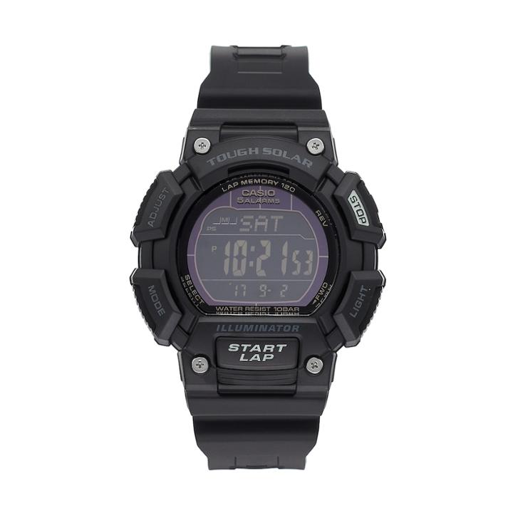Casio Men's Tough Solar Digital Chronograph Watch - Stls110h-1b2, Size: Xl, Black