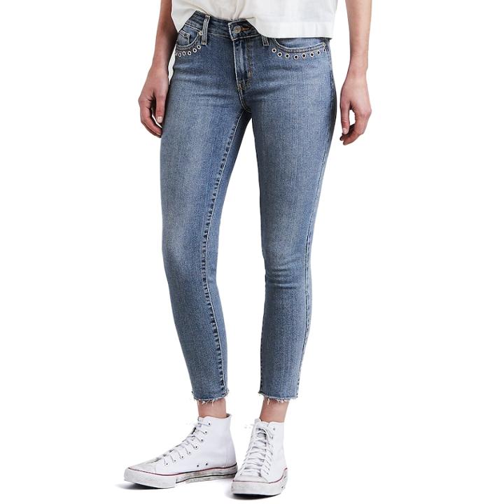 Women's Levi's&reg; 711 Ankle Skinny Jeans, Size: 27(us 4)m, Med Blue