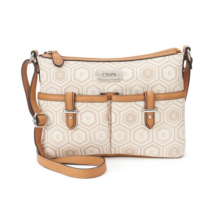 Chaps Carlene Crossbody Bag, Women's, Natural
