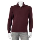 Men's Dockers Classic-fit Marled Comfort Touch Quarter-zip Sweater, Size: Xl, Purple Oth