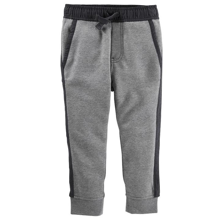 Boys 4-8 Oshkosh B'gosh&reg; Slim Fit Woven Sweatpants, Boy's, Size: 5, Light Grey