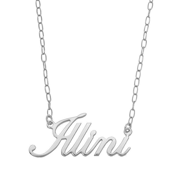 Fiora Sterling Silver Illinois Fighting Illini Necklace, Women's, Size: 16, Grey