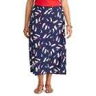 Plus Size Chaps Sailboat Wrap Maxi Skirt, Women's, Size: 1xl, Pink Ovrfl