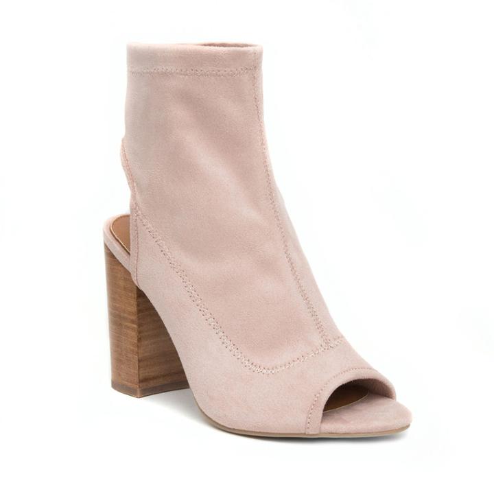 Rampage Tionna Women's Peep Toe Ankle Boots, Size: Medium (6), Pink