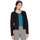 Women's Elle&trade; Ribbed Cardigan, Size: Xl, Black