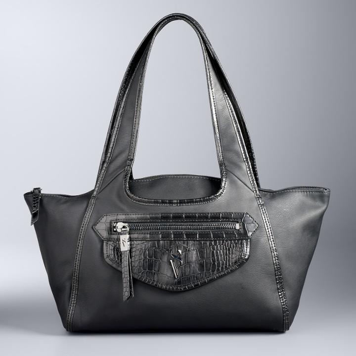 Simply Vera Vera Wang Best Friend Satchel, Women's, Black