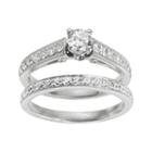 Round-cut Igi Certified Diamond Engagement Ring Set In 14k White Gold (1 Ct. T.w.), Women's, Size: 10