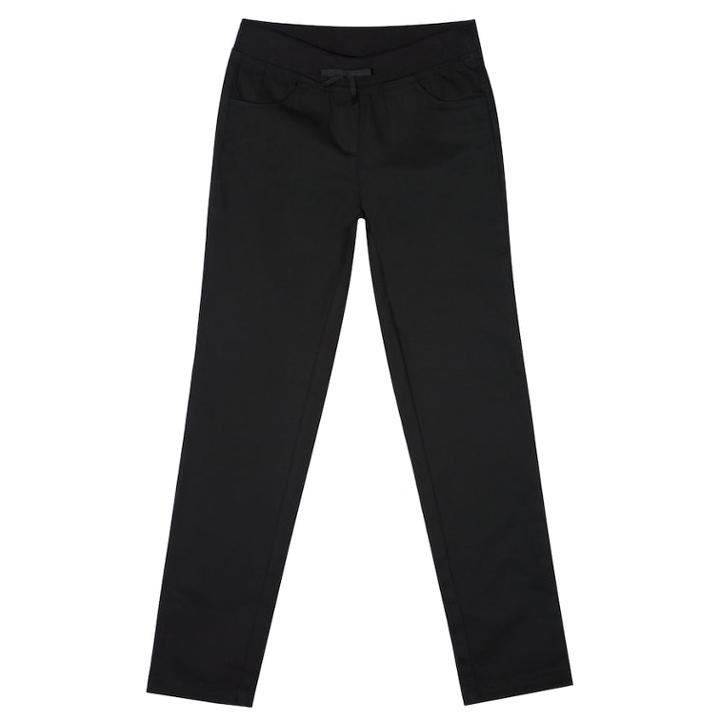 Girls 4-16 & Plus Size Chaps School Uniform Pull-on Skinny Pants, Size: 10, Black