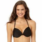 In Mocean Twist And Shout Push Up Halter Top, Size: Large, Black