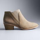 Simply Vera Vera Wang Skylark Women's Ankle Boots, Size: 5, Med Beige